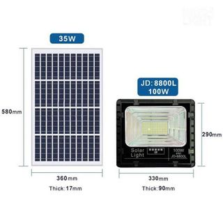 ĐÈN NĂNG LƯỢNG MẶT TRỜI HÃNG JINDIAN JD-8800L (100W)