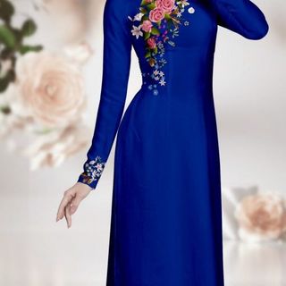 Áo dài 3d họa tiết hoa hồng 32764
