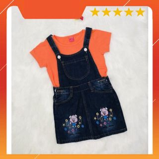 Set yếm (1 áo trong+1 váy yếm ) cho bé 4-16 tuổi chất jean dày dặn L@L kids giá sỉ