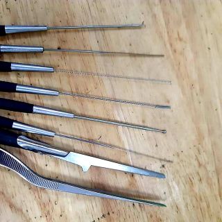 Bộ vỉ ráy tai thanh Sơn 8 món cán gỗ