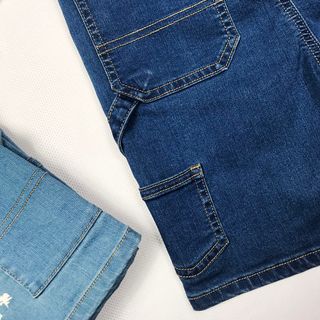 Quần short Jeans Bé trai #BT006D, Màu xanh đậm DINOSAUR