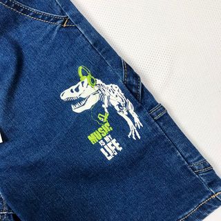Quần short Jeans Bé trai #BT006D, Màu xanh đậm DINOSAUR