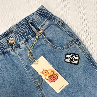Quần Jeans Jogger Bé Gái #BG001M, Màu xanh nhạt