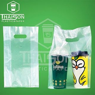 Túi Đựng Trà Sữa 2 Ly (Xếp Hông) Cho Quán Trà Sữa, Cà Phê, Sinh Tố giá sỉ