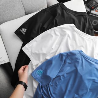 Áo thun thể thao cổ tròn nam, áo thun lỗ kim nam, chất thun thể thao chuyên dụng chất lượng với giãn tốt hỗ trợ anh em tập luyện đồng thời mềm mại, dễ chịu, mặc thích size từ 65kg-95kg