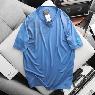 Áo thun thể thao cổ tròn nam, áo thun lỗ kim nam, chất thun thể thao chuyên dụng chất lượng với giãn tốt hỗ trợ anh em tập luyện đồng thời mềm mại, dễ chịu, mặc thích size từ 65kg-95kg