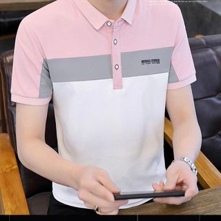ÁO POLO PHỐI 3 MÀU ĐEN XÁM HỒNG