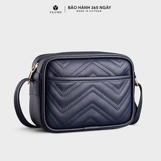 Túi đeo chéo da nữ họa tiết chần chỉ gợn sóng Yuumy Seasand YN130 nhiều màu