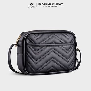 Túi đeo chéo da nữ họa tiết chần chỉ gợn sóng Yuumy Seasand YN130 nhiều màu