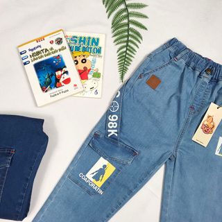Quần Jeans Bé trai #BT004M, Màu xanh nhạt PUBG