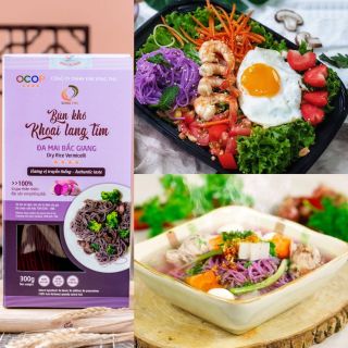 BÚN KHÔ KHOAI LANG TÍM (HỘP 300 GRAM) - THỰC PHẨM ĂN KIÊNG