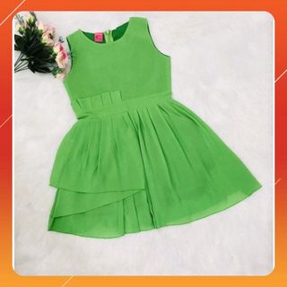 Đầm thời trang cho bé size 4-8 tuổi chất thun cotton phối voan