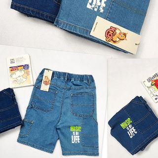 Quần short Jeans Bé trai #BT006M, Màu xanh nhạt DINOSAUR