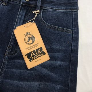 Váy Jeans Nữ Bèo lai SKI001D, màu xanh đậm