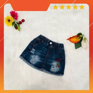Quần jean giả váy cho bé gái 8-12 tuổi chất jean mềm mịn L&L kids