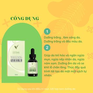 3. Serum dưỡng trắng Cổ Dược Whitening – Tinh chất dưỡng da cấp ẩm tăng sinh Collagen 15ml