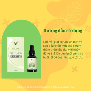 3. Serum dưỡng trắng Cổ Dược Whitening – Tinh chất dưỡng da cấp ẩm tăng sinh Collagen 15ml