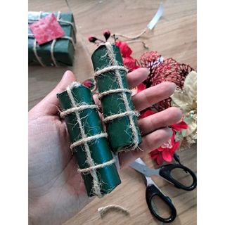Combo bánh trưng, bánh tét mini mô hình trang trí tết