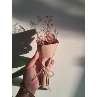 Bó hoa khô mini trang trí hộp quà, thiệp decor