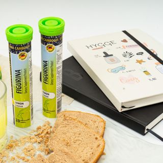 Viên sủi giảm cân giảm béo mở bụng Demosana Figurina hương vị chanh nhập khẩu Đức tuýp 20 viên 4g