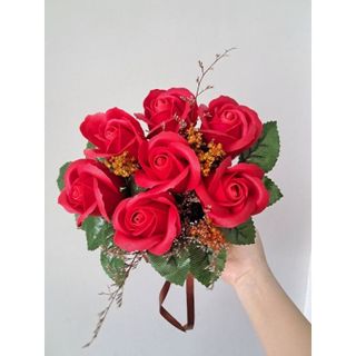 [HCM] Bó hoa 7 bông hồng sáp, quà tặng nhân dịp valentine