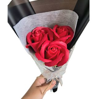 Bó hoa hồng sáp loại 3 bông