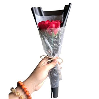 Bó hoa hồng sáp loại 3 bông