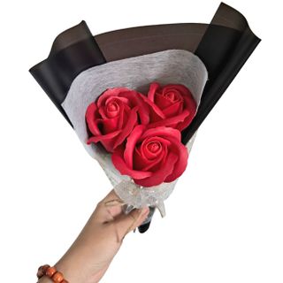 Bó hoa hồng sáp loại 3 bông