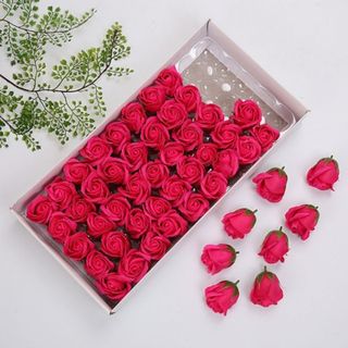 Set 50 hoa sáp thơm nhẹ, 3 lớp.