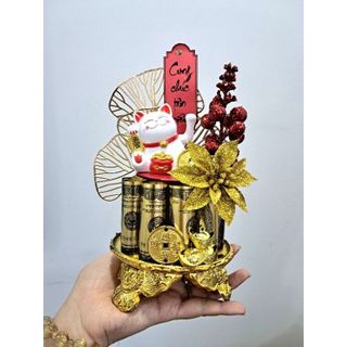 Tháp đô la, mèo thần tài, may mắn, thịnh vượng, vía thần tài.