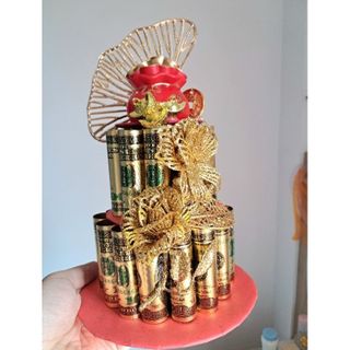 Tháp đôla túi tiền, may mắn, thịnh vượng, vía thần tài.