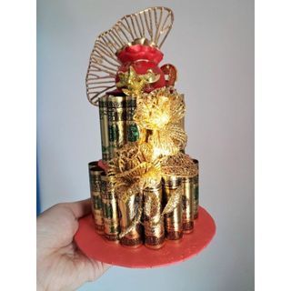 Tháp đôla túi tiền, may mắn, thịnh vượng, vía thần tài.