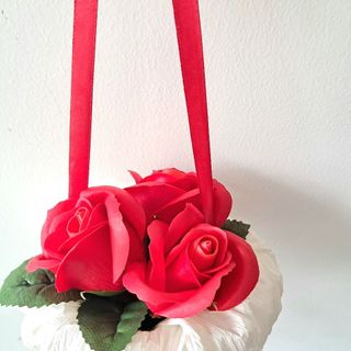 Bó hoa hồng sáp ốc quế, sét 3 bông hoa hồng sáp thơm, valetine, 8/3