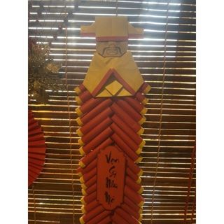 Mô hình dây pháo thủ công trang trí tết