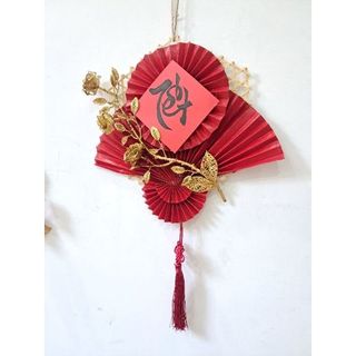 [HCM] Mẹt tre trang trí tết, quạt giấy decor nhà cửa