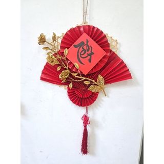 [HCM] Mẹt tre trang trí tết, quạt giấy decor nhà cửa