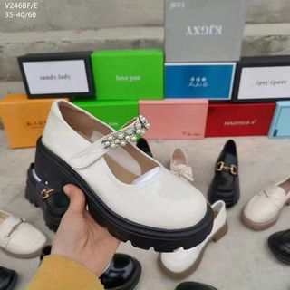 Giày búp bê nữ chất da mềm êm chân V246