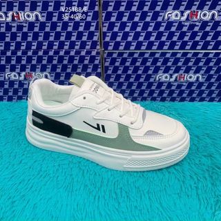 Giày thể thao nữ đế bằng chất da mềm V251