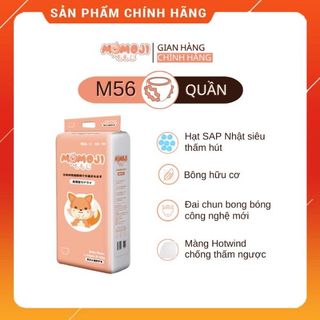 Tã bỉm quần Momoji organic mỏng thấm hút tốt size M56 (6kg- 12kg) tốt cho bé giá sỉ