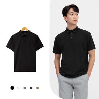 Áo polo nam OBAHA cotton 5 màu trơn