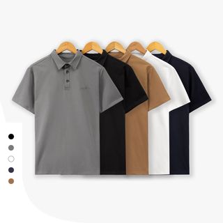 Áo polo nam OBAHA cotton 5 màu trơn
