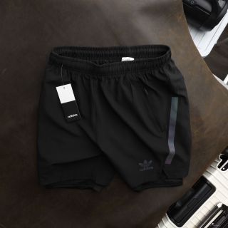 Quần short Thun chạy bộ nam, chất dù xi size từ 55kg-85kg