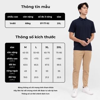 Áo polo nam OBAHA cotton 5 màu trơn