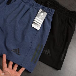 Quần short dù nam, quần đùi thể thao nam, chất Xi dãn, 2 lớp, form trên gối size từ 55kg-85kg