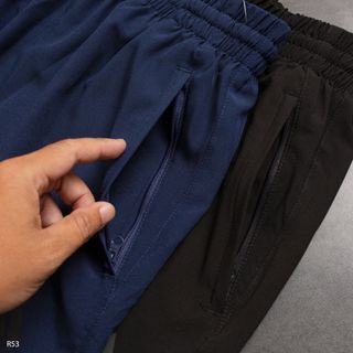 Quần short dù nam, quần đùi thể thao nam, chất Xi dãn, 2 lớp, form trên gối size từ 55kg-85kg