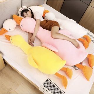 Gấu Bông Vịt Vàng Má Hồng Trầm Cảm Gấu Bông Hình Ngỗng Mệt Mỏi