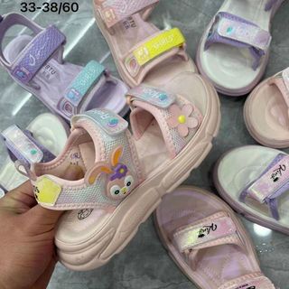 Sandal trẻ em quai ngang dán họa tiết dễ thương