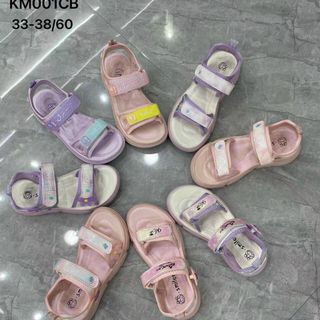 Sandal trẻ em quai ngang dán họa tiết dễ thương