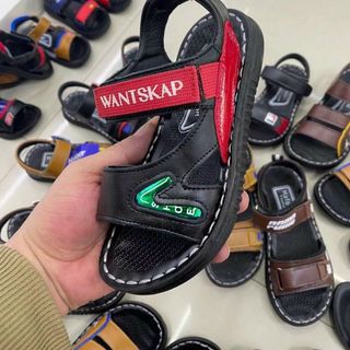 Sandal học sinh/bé trai quai ngang chất da đẹp KM002 giá sỉ