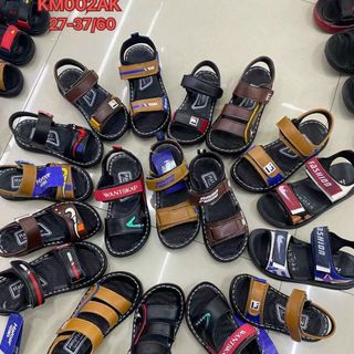 Sandal học sinh/bé trai quai ngang chất da đẹp KM002